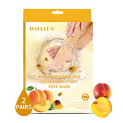 Foot Peel Mask,2 Pairs, Peach Scented, Exfoliating Foot Mask, Callus Remover for Feet, Fit for size up to 11
