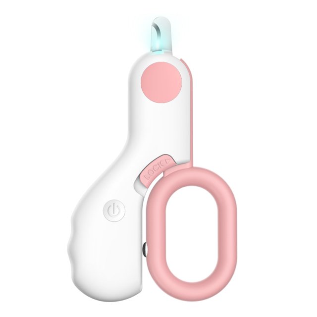 Greeniant Cortaúñas de plástico para mascotas, reutilizable, lavable, colorido, cambiable, multimodos, recortadora de tijera, suministros para Aseo de mascotas Rosa Greeniant PT003552-02B