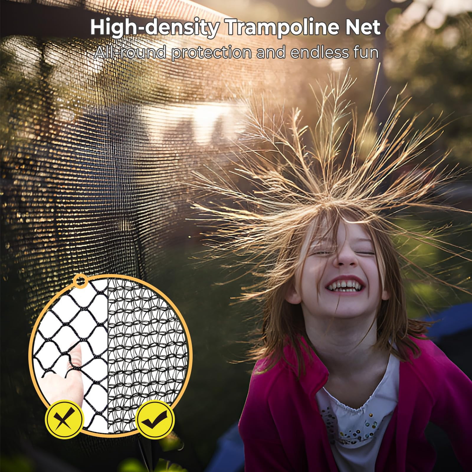 JOYFULIN Trampoline, 10FT Trampoline for Adults and 3-4 Kids, 1000LBS Trampoline with Enclosure, Basketball Hoop, Shoes Bags, Galvanized Full Spray Outdoor Recreational Round Trampolines