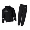 thumbnail image 5 of Senior 2026 Graduation Outfit Set, Unisex Zip Up Hoodie and Sweatpants, Star Design, Soft Fleece Tracksuit, Black, 5 of 5