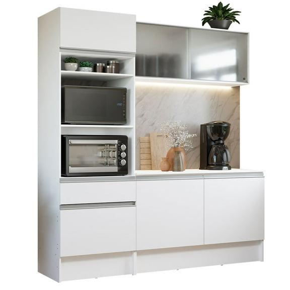 Cocina Integral Completa 180cm Madesa Topazio Blanco