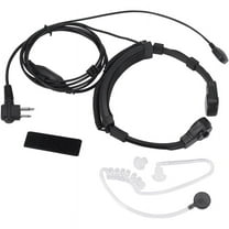 Throat Mic Miniphone Acoustic Headset for Two Way Radio