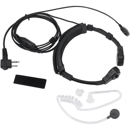 Throat Mic Miniphone Acoustic Headset for Two Way Radio
