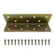 thumbnail image 5 of Soportes de esquina de hierro de 90 grados de alta resistencia (paquete de 4) para asegurar muebles y conexiones de establos, fijación reforzada para camas y estructuras de cocina Aestivo |, 5 of 6