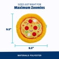 thumbnail image 3 of BARK Box Tossing Pizza Frisbee Disc Dog Toy with Crinkle, Rope, and Squeaker, 3 of 8