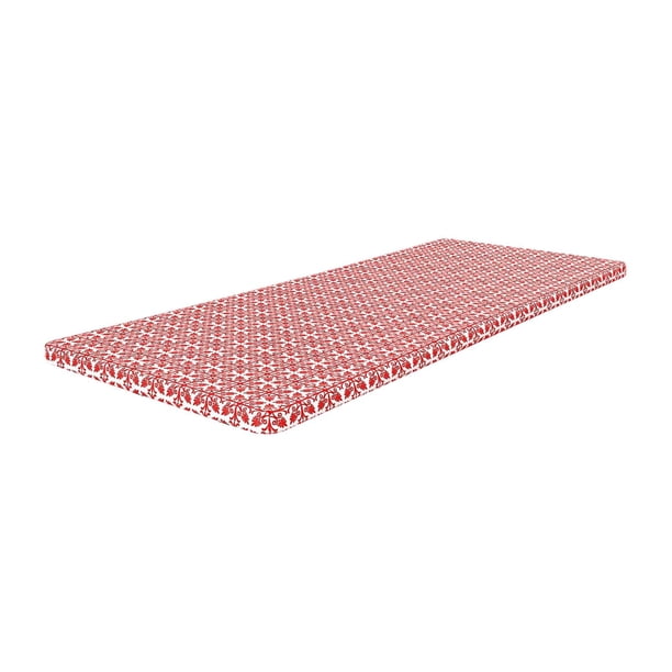 Mantel impermeable para mesa de picnic, portátil, rectangular, decorativo, de 1,8 m Rojo