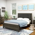 thumbnail image 2 of Furniture of America Jaq Wood Gray and Charcoal Full Panel Kids Bed, 2 of 9
