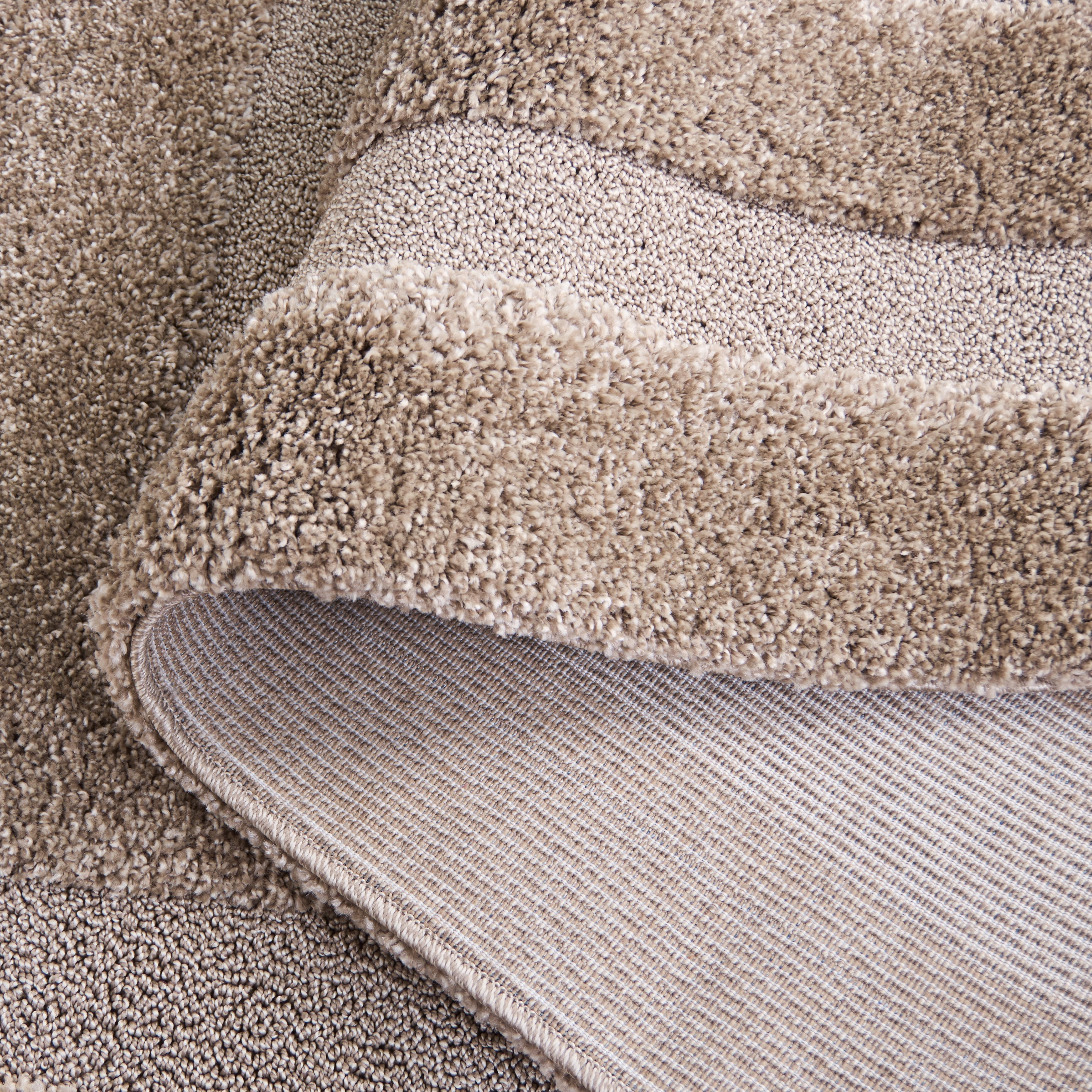 SAFAVIEH Florida Mason Bordered Shag Area Rug, Beige, 2' x 3'