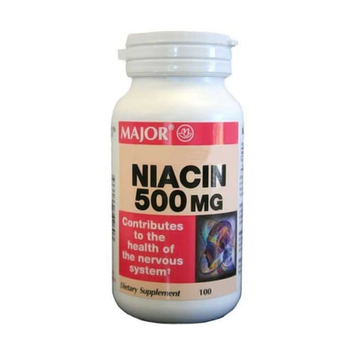Niacin Vitamin B3 500 Mg Tablets 100 Ea