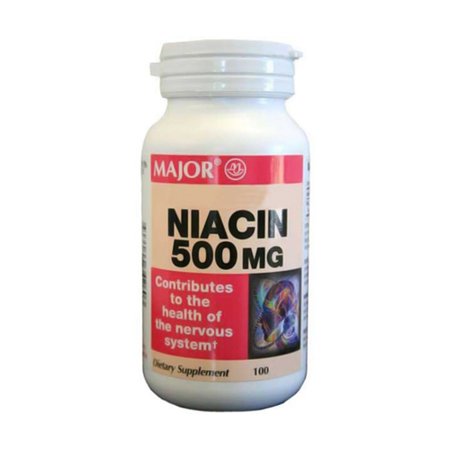 Niacin Vitamin B3 500 Mg Tablets - 100 Ea, 6 Pack