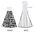 thumbnail image 3 of Haosy 2 Pack Kitchen Wash Cloths with Hanging Loops Absorbent Absorbent Quick Drying Hand Towels, Black Different Rectangular, 3 of 7