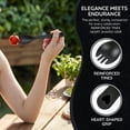 thumbnail image 6 of BlinkLLX 100 Pcs Individually Wrapped 2-in-1 Plastic Sporks Black Disposable Utensils, 6 of 6