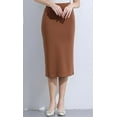 thumbnail image 4 of Women’s Classic Below Knee Pencil Skirt Stretch Line Midi Skirt of Business Casual Outfits, 4 of 6