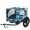 Blue+Grey + Steel, variant on Outdoor Heavy Duty Collapsible Pet Bike Trailer with 16-Inch All-Terrain Wheels & Universal Hitch – Foldable Dog/Cargo Carrier Cart for Bicycles, blue, grey