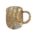 thumbnail image 1 of Taza de vidrio con asa y relieve de copo de nieve, 325 ml, vasos de vidrio de colores, 1 of 7