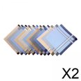 thumbnail image 1 of 2 Pañuelos De Bolsillo Cuadrados Para Hombre, De Algodón, Duraderos, Para Fiestas, Novios, Estilo H, 12 Unidades, Al Azar, 1 of 8