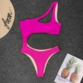 thumbnail image 4 of WILLBEST Traje de Baño de Mujer Natación Conjunto de Bikini de Cintura Alta Con Un Hombro Descubierto Para Mujer Traje de Baño Cruzado de 2 Piezas, 4 of 5