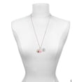 thumbnail image 3 of Delight Jewelry Silvertone Domed Music - Violin - Light Pink Heart Nurse Strong Zoe Necklace, 3 of 4