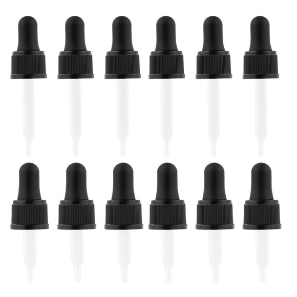 EeaseMX 12 pipetas de vidrio multifunción para líquidos, goteros para aceites esenciales, suministros de maquillaje para el hogar, tiendas y hospitales.