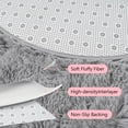 thumbnail image 2 of Tripumer Oval Throw Rugs 2.6 x 5.3 feet Carpet Fluffy Bedroom Rug Bedside Carpet Shaggy Area Rug for Bedroom Bedside Living Room Home Decor Gray, 2 of 8