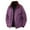 Purple, variant on Mens Coats And Jackets Autumn Winter Solid Color Stank Long Sleeve Zip Up Casual Coat Sportswear,Green,M