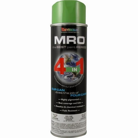 Seymour 20 oz MRO Industrial High Solids Spray Paint, Cascade Green
