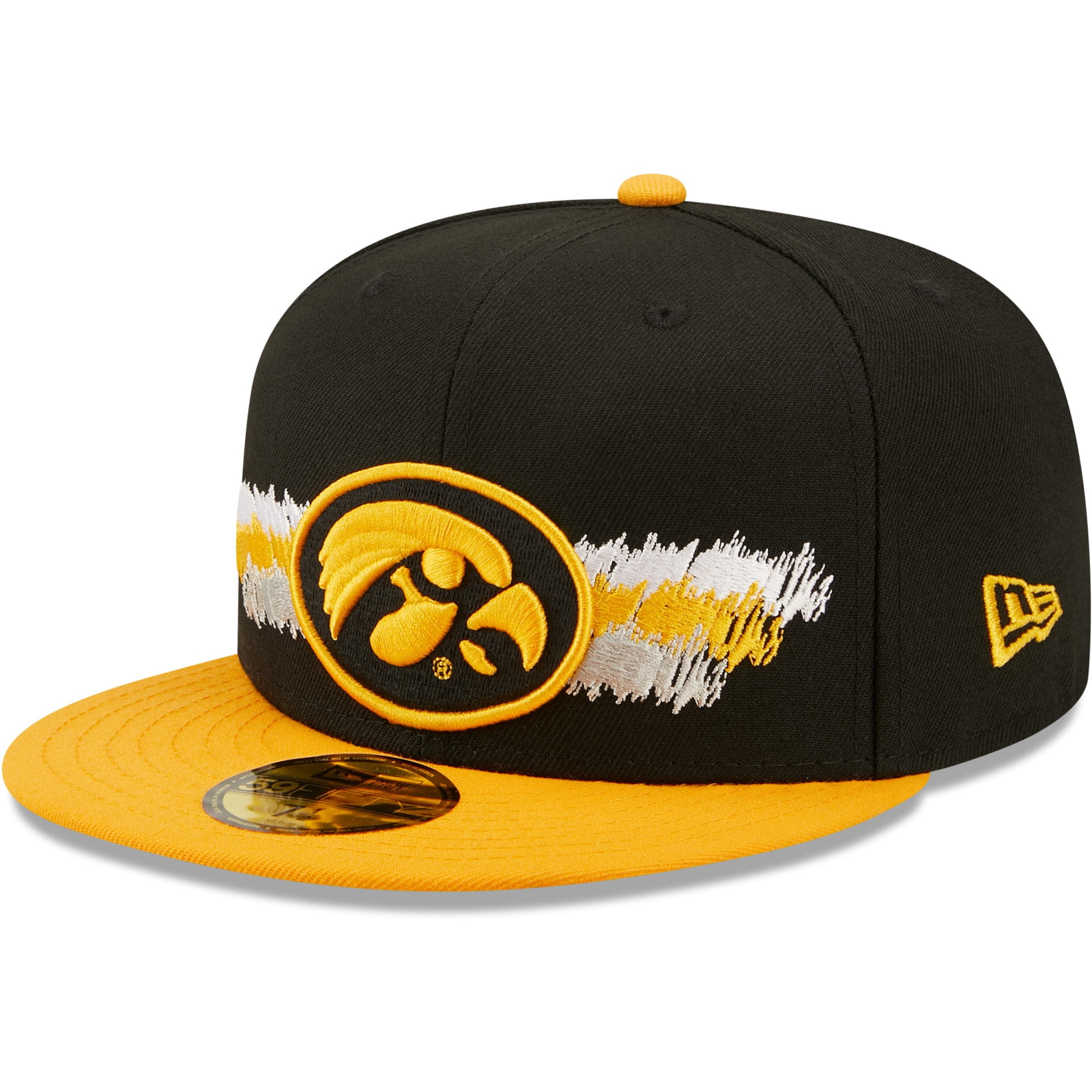 Men's New Era Black Iowa Hawkeyes 