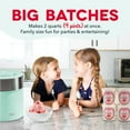 thumbnail image 2 of Dash Deluxe Gelato & Ice Cream Maker, 2qt, Aqua, 2 of 6