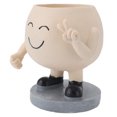 thumbnail image 1 of Maceta Suculenta, Maceta Decorativa de Resina Con Sonrisa Para El Hogar y la Oficina, 1 of 7