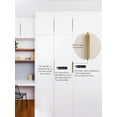 thumbnail image 6 of Brushed Brass Pack of 6 and 10 Edge Finger Pulls for Cabinets Kitchen Invisible Hardware Concealed Aluminum Hidden Pull Drawer Handles Easy to Install 11.81“, 6.3”, 6“, 4.72”, 3.15“ Overall Length, 6 of 7
