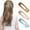 A#212, variant on Women's Flat Hair Clips 3-Pack | Large Matte Straight Claw Clips for Thick or Thin Hair | Strong Hold Updo Accessories | Durable Resin | 8x2.3cm | Assorted Colors | Versatile Styling & Makeup Use
