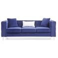 thumbnail image 4 of Glory Furniture Paige Velvet Sofa in Blue, 4 of 6