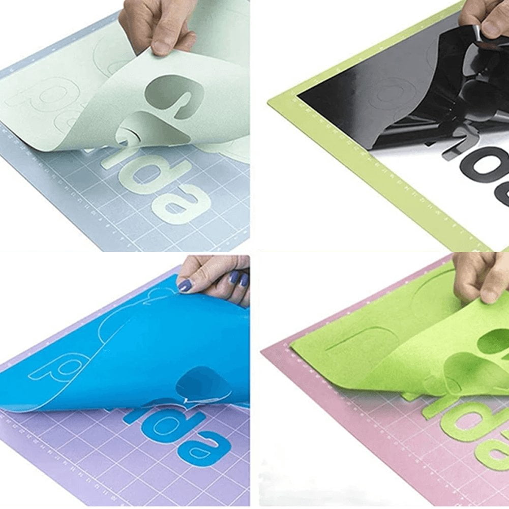 Vjnyvs 4Pcs 12x12inch PVC Cutting Mats Adhesive Replacement for Cricut Cameo