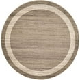 thumbnail image 2 of Unique Loom Del Mar Collection Contemporary Transitional Round Rug, 6', Light Brown/Beige, 2 of 2