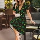 thumbnail image 3 of Easygdp St. Patrick's Day8 para Vestido Transpirable de Mujer, Vestido Suelto de Manga Corta con Pliegues y Bolsillos para el Verano, 3 of 6