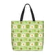 thumbnail image 1 of Disketp Avocado And Toast Bolsa Tote de Lona para Mujer, Bolso de Hombro y Cruzado con Cierre de Cremallera, 1 of 7