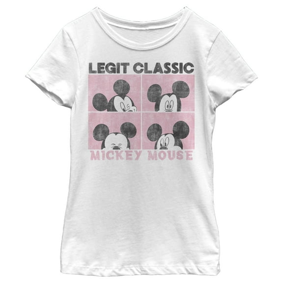 Girl's Mickey & Friends Mickey Mouse Legit Classic  Graphic Tee White X Large
