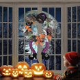 thumbnail image 3 of Spooky Halloween Wreaths & Decorations, Witch Hat & Legs Wreaths Front Door Fireplace Decoration Indoor/Outdoor, 3 of 5