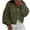 Army Green, variant on QTBIUQ Sweater Cardigan Sweaters Womens Solid Round-Neck Cardigan Fall and Winter Long Sleeve Fashion Sweater Coat Pink