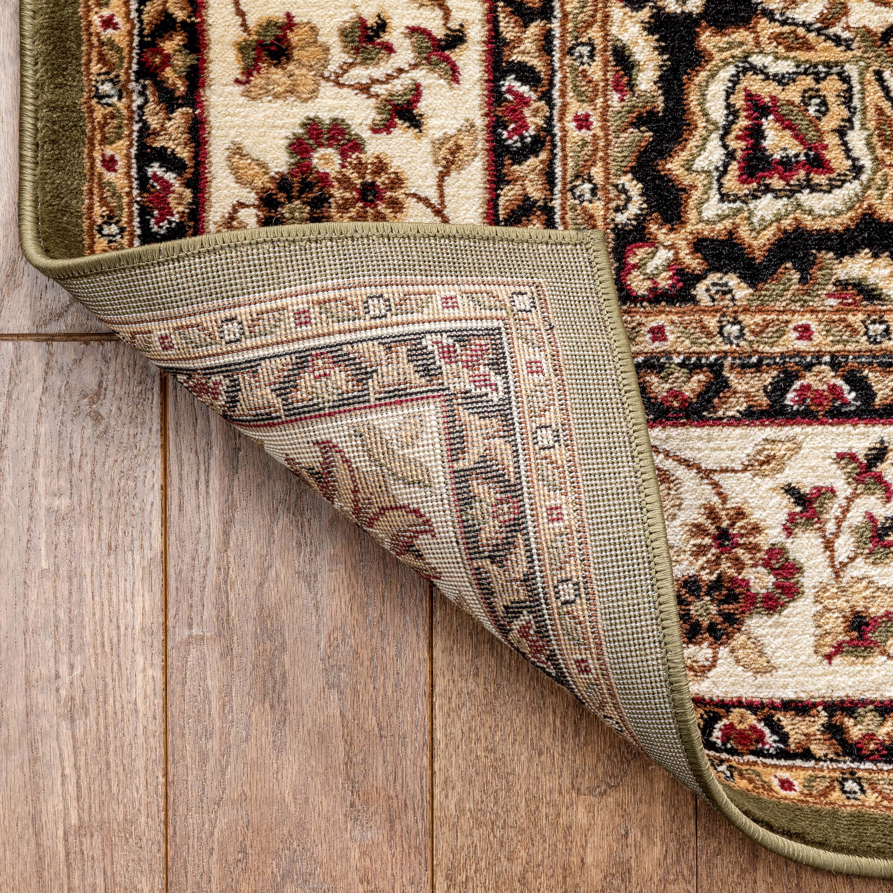 Well Woven Barclay Medallion Kashan Traditional Oriental & Persian Green 9'3" x 12'6" Area Rug