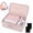 Gray Pink, variant on Grusce Locking Storage Box with 3-Digit Combination Lock, 15" x 10" x 6.3", Private Organizer Bin for Personal Items