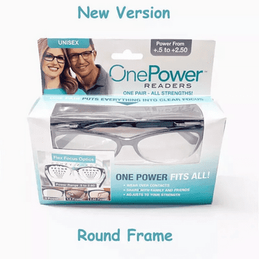0.5-2.5 Unisex Auto Focus Presbyopi Reading Glasses One Power Readers Adjustable
