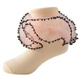 thumbnail image 1 of WUANDIXFA Baby Girls Ruffle Lace Toddler Socks Floor Socks Lace Socks with Ripple and Ruffle Socks for Toddler Girls Orange,1-3 Years, 1 of 3