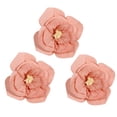 thumbnail image 1 of 3Pcs Crepe Flowers 3D Visual Effects Realistic Create Birthday Backdrop Flower Craft Wedding Supplies, 1 of 6