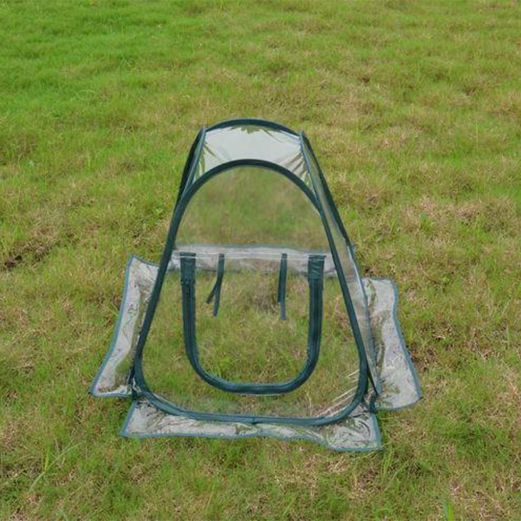 Mini Pop-up Waterproof Greenhouse Indoor Outdoor Gardening Flowerpot Cover Backyard Flower Shelter
