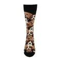 thumbnail image 2 of MeMoi Men's Puppy Dog Face Bamboo Blend Novelty Crew Sock - Mens - Male, 10-13, Black, 2 of 4