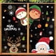 thumbnail image 2 of Pegatinas navideñas para ventanas, copos de nieve de invierno, reutilizables, para Navidad, Papá Noel, alce, muñeco de nieve, decoración para el hogar, 2 of 5