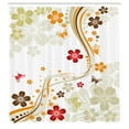 thumbnail image 3 of Ambesonne Floral Shower Curtain, Swirling Florets Botany, 69"Wx84"L, Multicolor, 3 of 5
