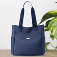 thumbnail image 3 of Bolso de mano para mujer, bolso ligero y versátil, bolso de viaje (azul oscuro), 3 of 6