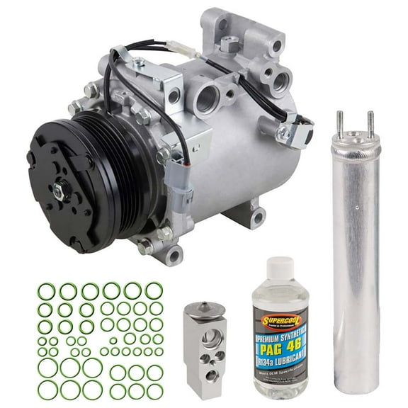 AC Compressor & A/C Kit For Mitsubishi Lancer 2.0L Non-Turbo 2002 2003 2004 2005 2006 2007 - BuyAutoParts